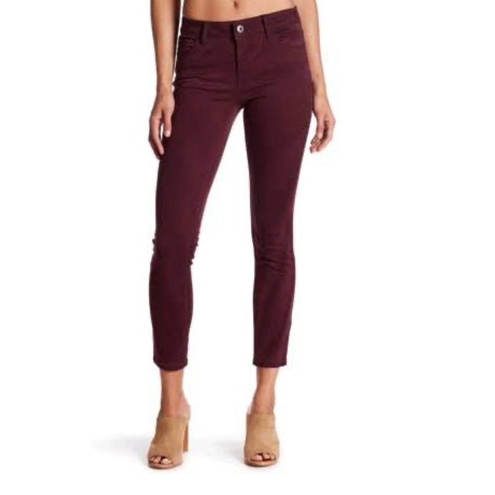 DL 1961 Margaux Twill Jeans in Sangria Sz. 27